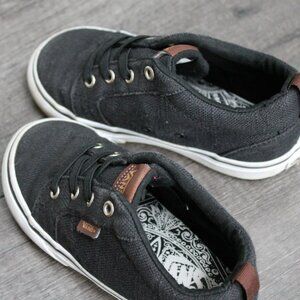 Vans Kids Charcoal slip on sneakers